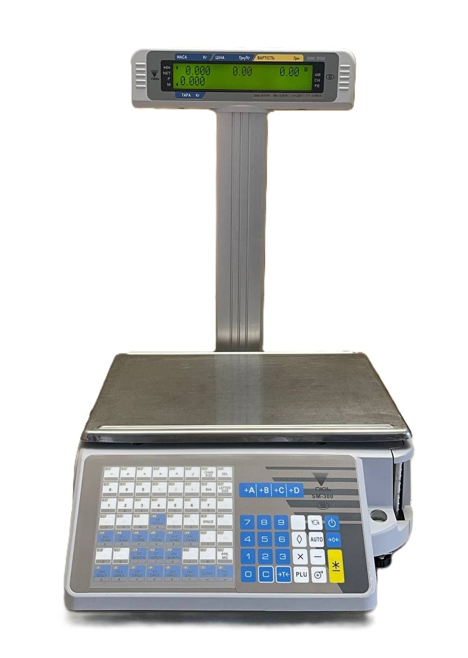 Ваги з друком етикетки Digi SM-300 б/в Гарантія 6 місяців
