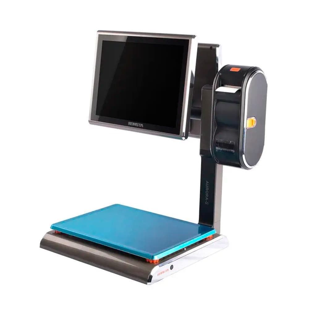 Ваги з друком етикетки Aurora S1D (Rongta) | (15" + Додатковий дисплей) | 15 KG