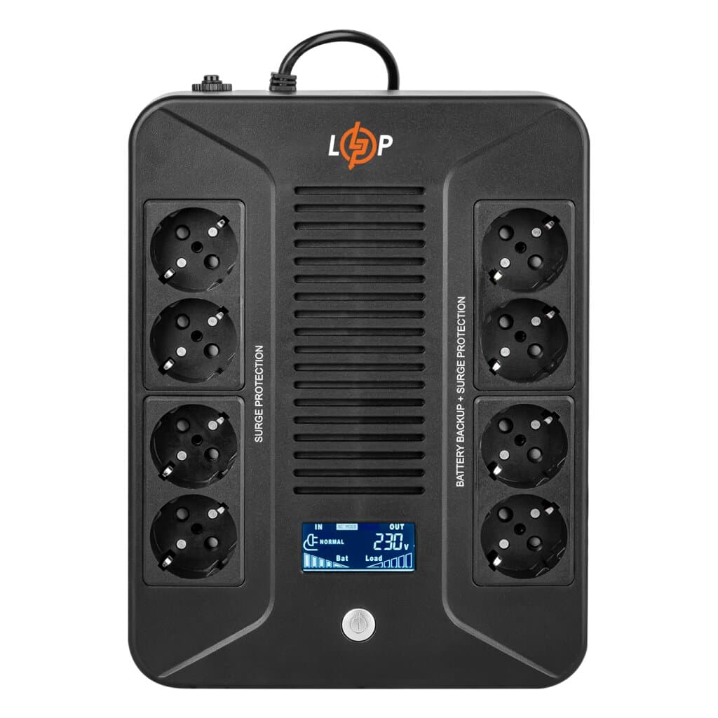 Лінійно-інтерактивне ДБЖ LP-800VA-8PS (480Вт)