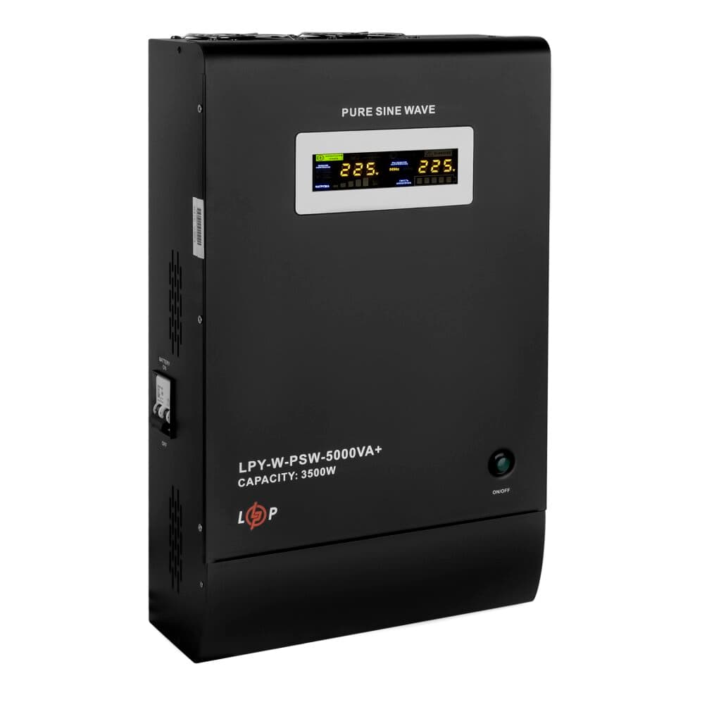 ДБЖ з правильною синусоїдою 48V LPY-W-PSW-5000VA+(3500Вт)10A/20A