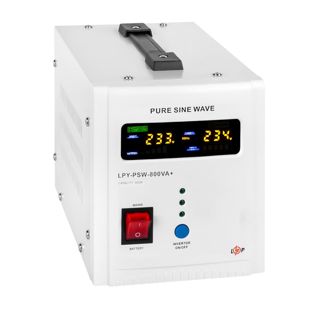 ДБЖ з правильною синусоїдою 12V LPY-PSW-500VA+ (350Вт) 5A/10A